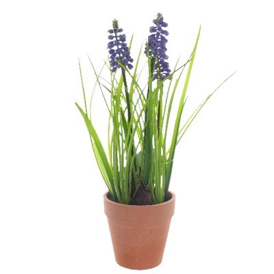 Terracotta Potted Realistic Artificial Hyacinth